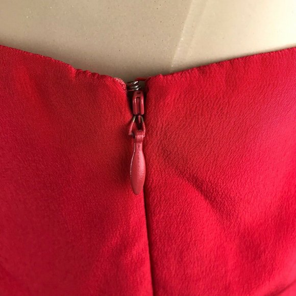 Shoshanna Red One-Shoulder Mini Dress - Picture 11 of 13